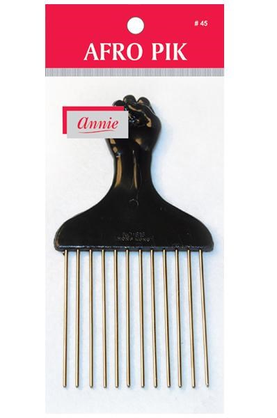 ANNIE Metal Afro Pik #45 Black Carton of 12