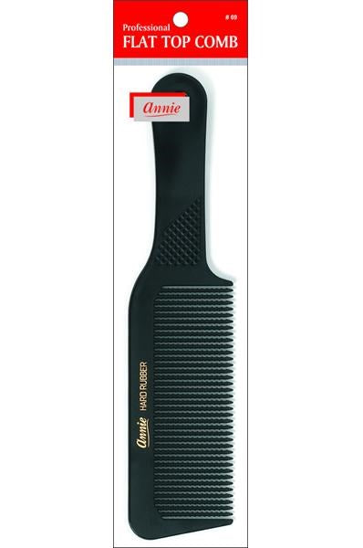 ANNIE Flat Top Comb #69 Black Carton of 12