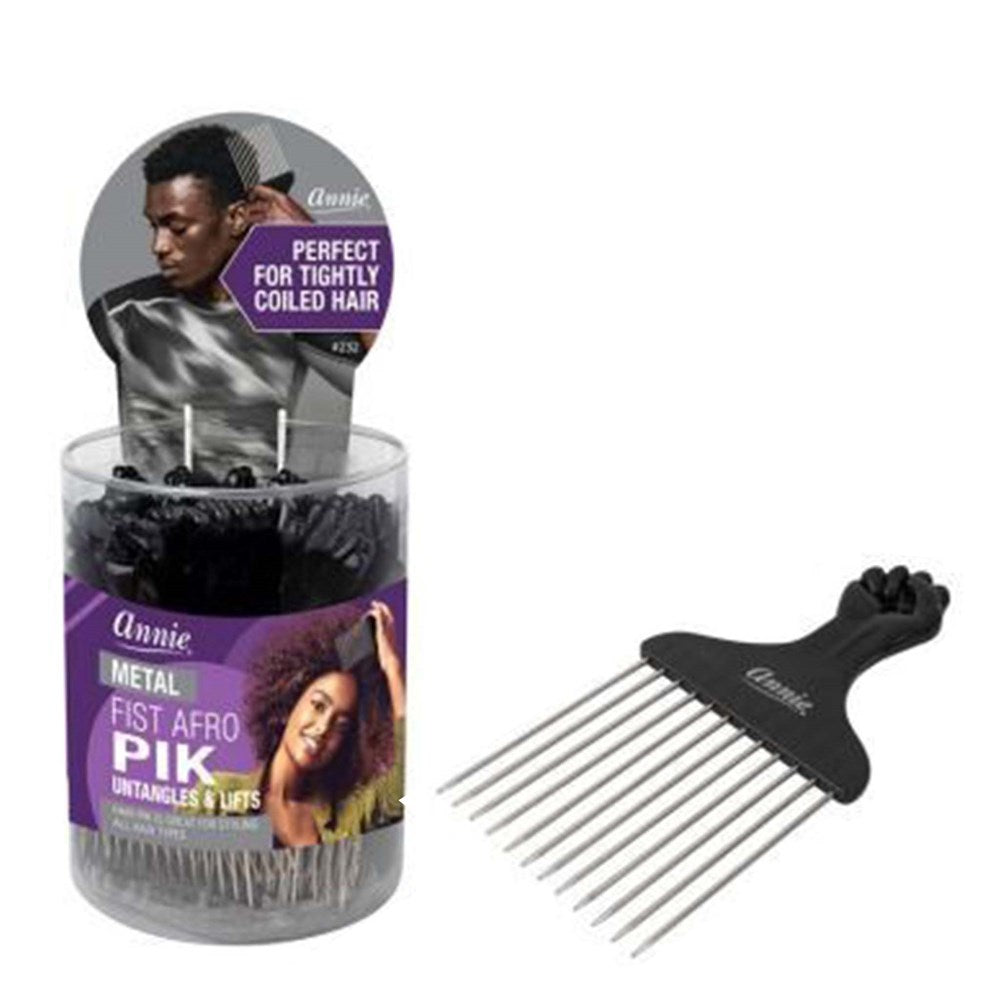 ANNIE Fist Afro Pik Short (24pcs/jar) Black