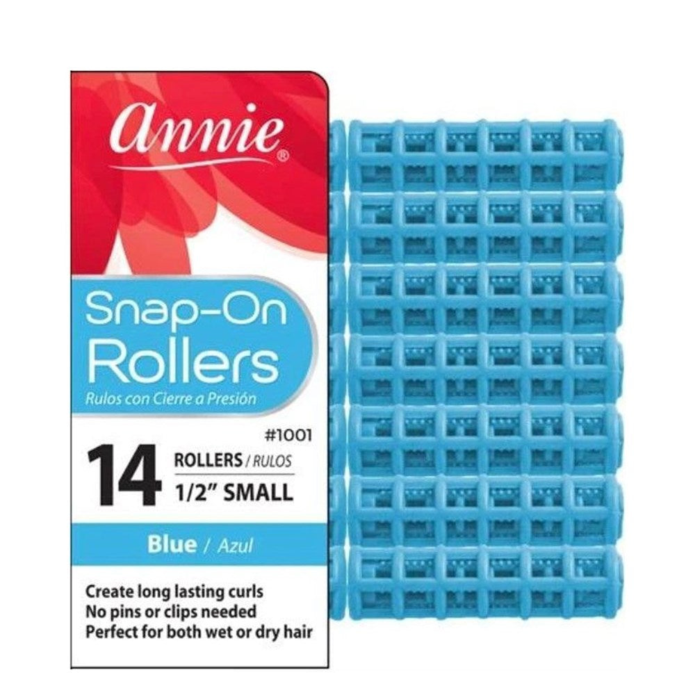 ANNIE Snap-On Rollers Small (1/2" Diameter) Blue