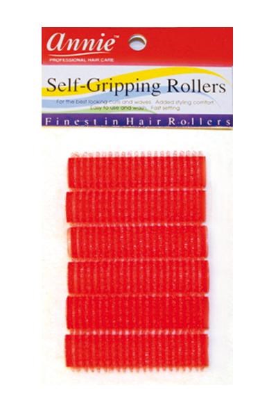 ANNIE Self-Gripping Rollers 1/2" Diameter 6ct Red