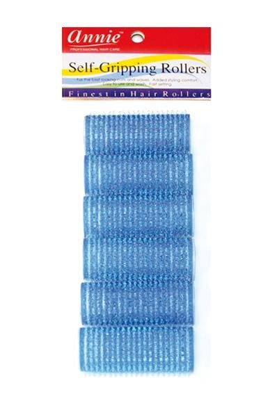 ANNIE Self-Gripping Rollers 1" Diameter 6ct Blue