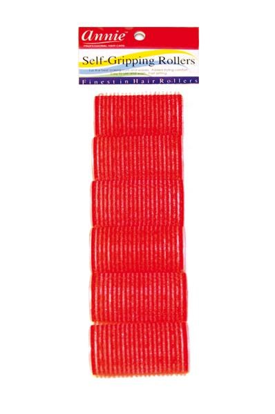 ANNIE Self-Gripping Rollers 1 1/4" Diameter 6ct Red