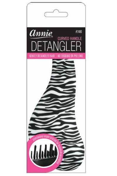 ANNIE Curved Handle Detangler Zebra