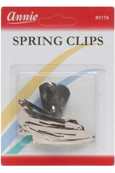 ANNIE Spring Clips 5cm Silver (10cps) Carton of 12