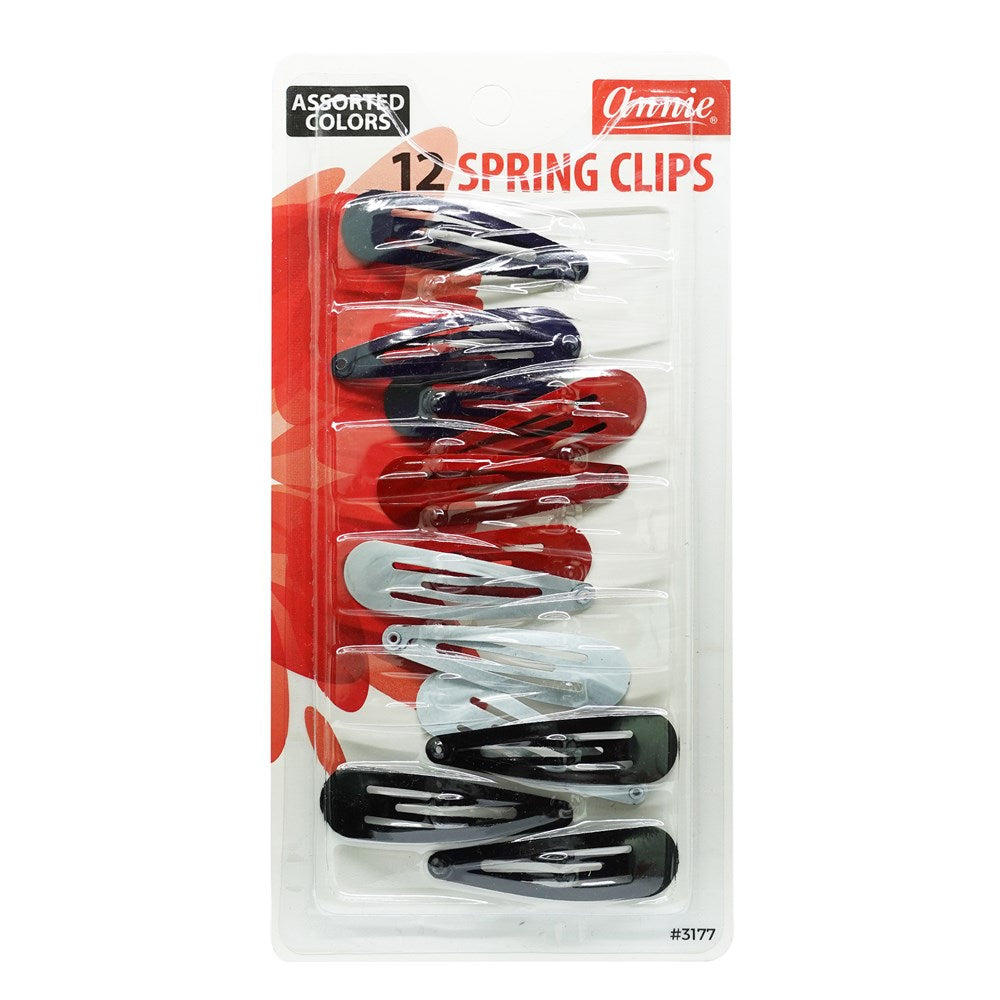 ANNIE Spring Clips 5cm Assorted (12pcs) Carton of 12