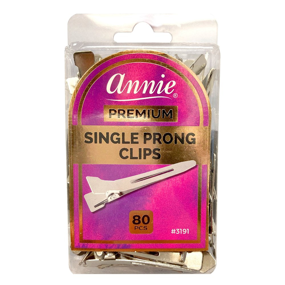 ANNIE Single Prong Clips (80pcs/pack) #3191