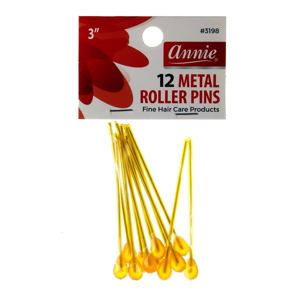 ANNIE 12pcs Metal Roller Pins (3inch) #3198 Carton of 12