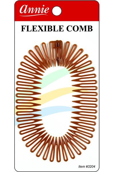 ANNIE Flexible Comb #3204 Black/Brown Carton of 12