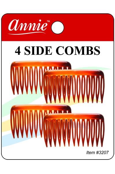 ANNIE 4 Side Combs Small #3207 Assorted Carton of 12