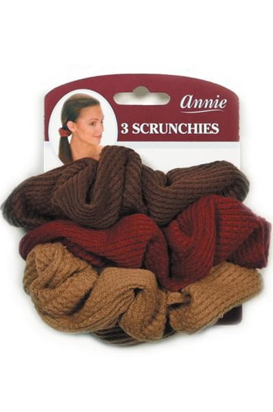 ANNIE 3pcs Hair Scrunchies #3374 Assorted Carton of 12