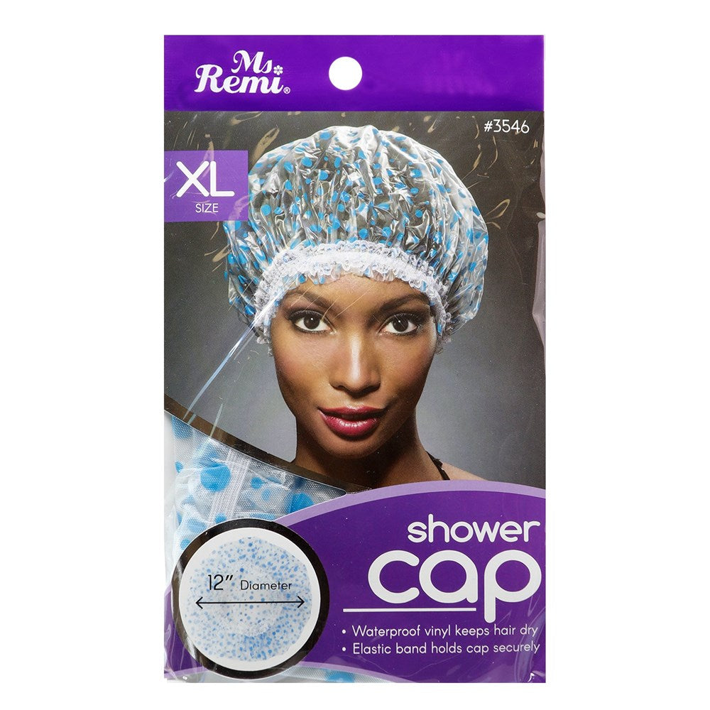 ANNIE Design Shower Cap [X-Large] Blue Dot Carton of 12