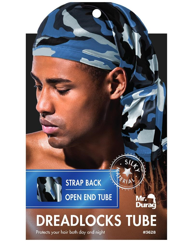 ANNIE Mr. Durag Dreadlocks Tube with Strap Camo Assorted Carton of 12