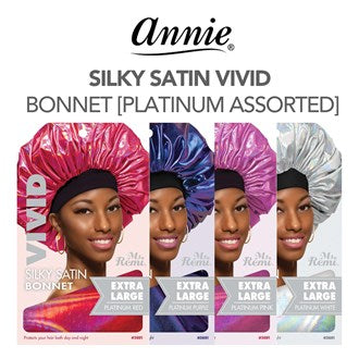 ANNIE Silky Satin Vivid Bonnet [Platinum Assorted] Extra Large Carton of 12