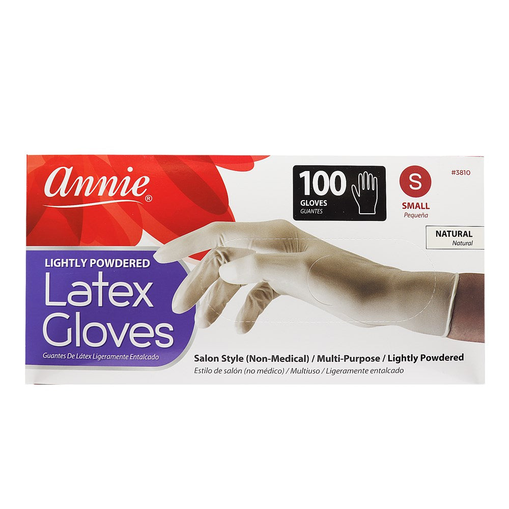 ANNIE Latex Gloves [100ct/pk] Small