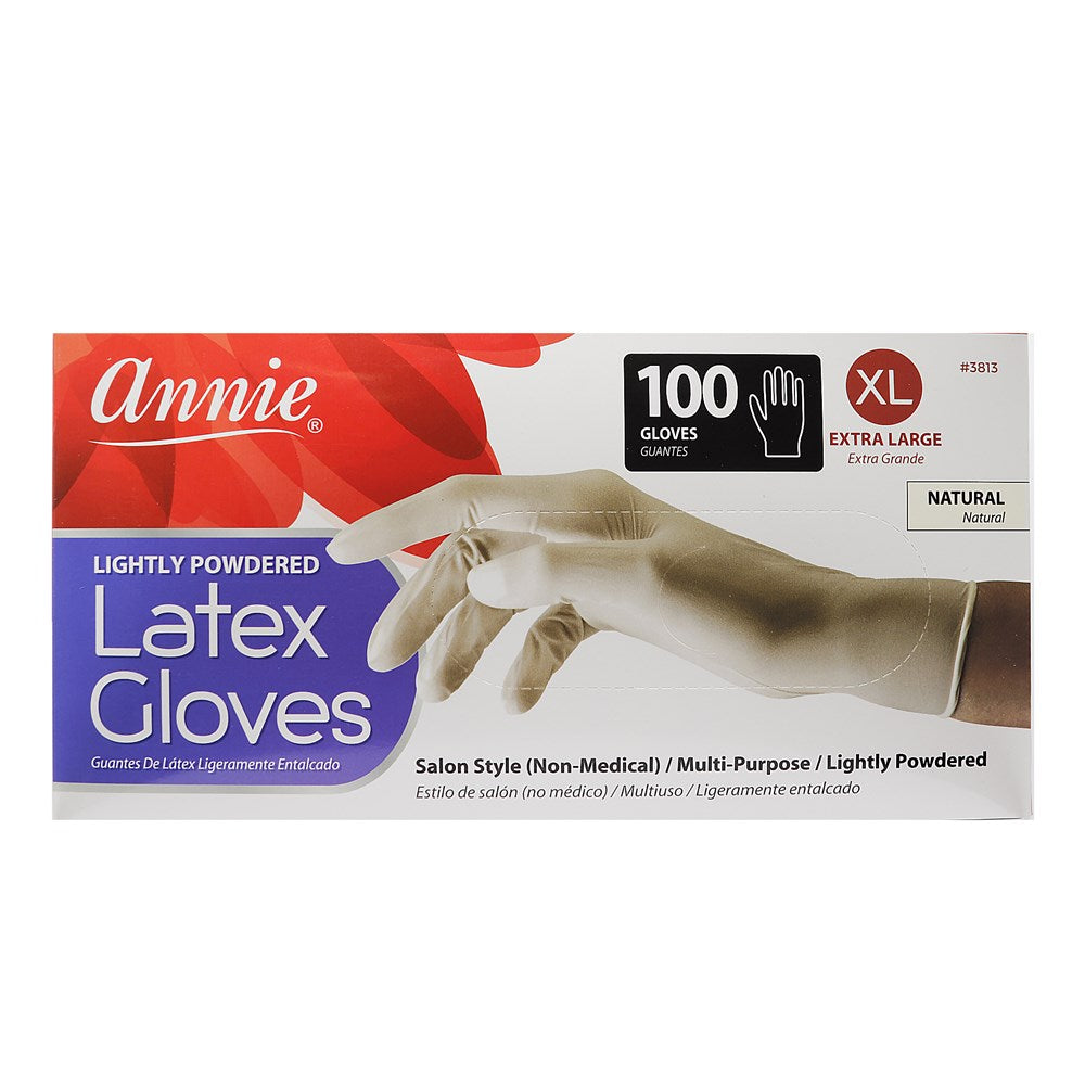 ANNIE Latex Gloves [100ct/pk] X-Large