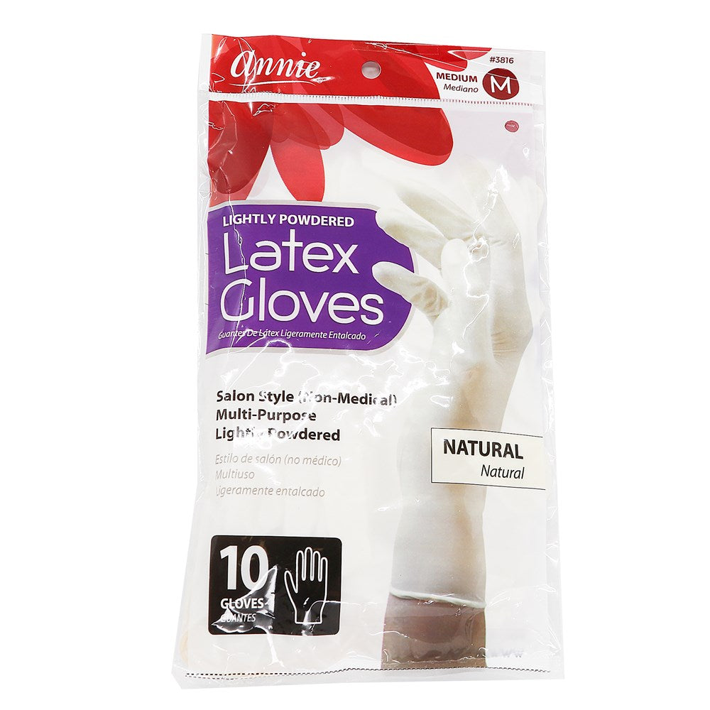 ANNIE Disposable Latex Gloves (10pcs) Medium