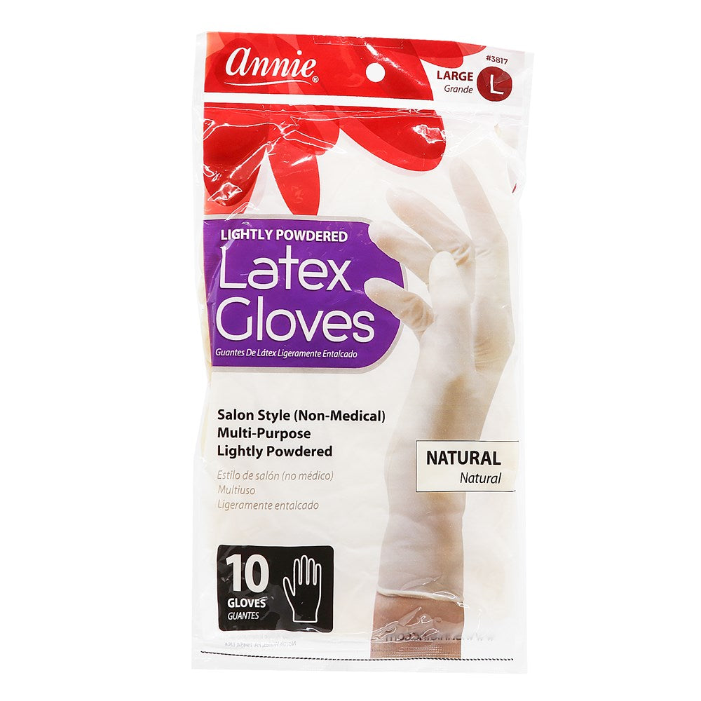 ANNIE Disposable Latex Gloves (10pcs) Large