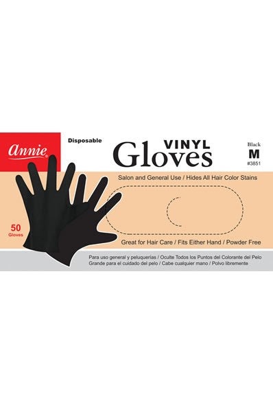 ANNIE Vinyl Gloves [50ct/pk] Medium