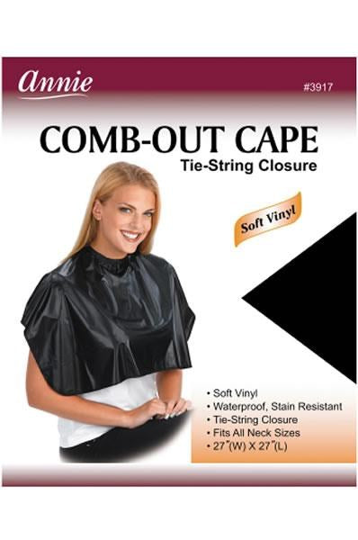 ANNIE Comb-Out Cape with Tie-String Closure [Soft Vinyl] #3917 [pc]