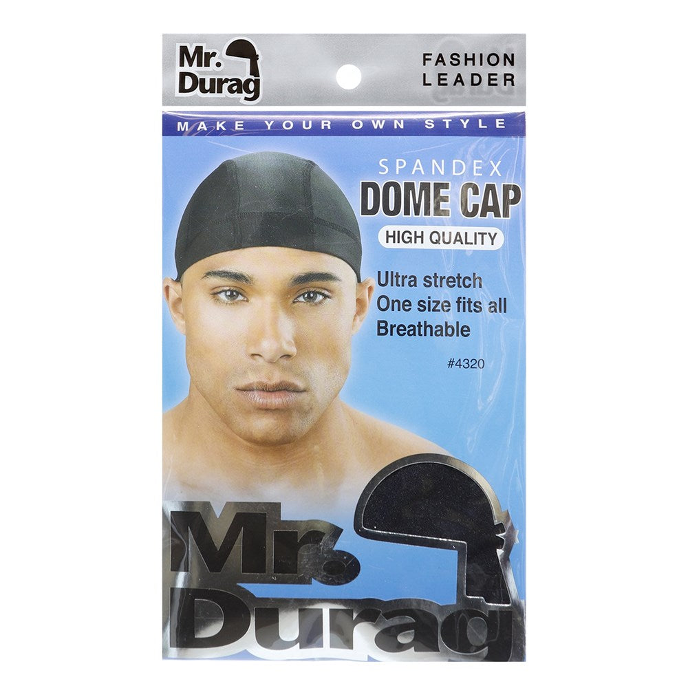 ANNIE Mr. Durag Spandex Dome Cap Black Carton of 12