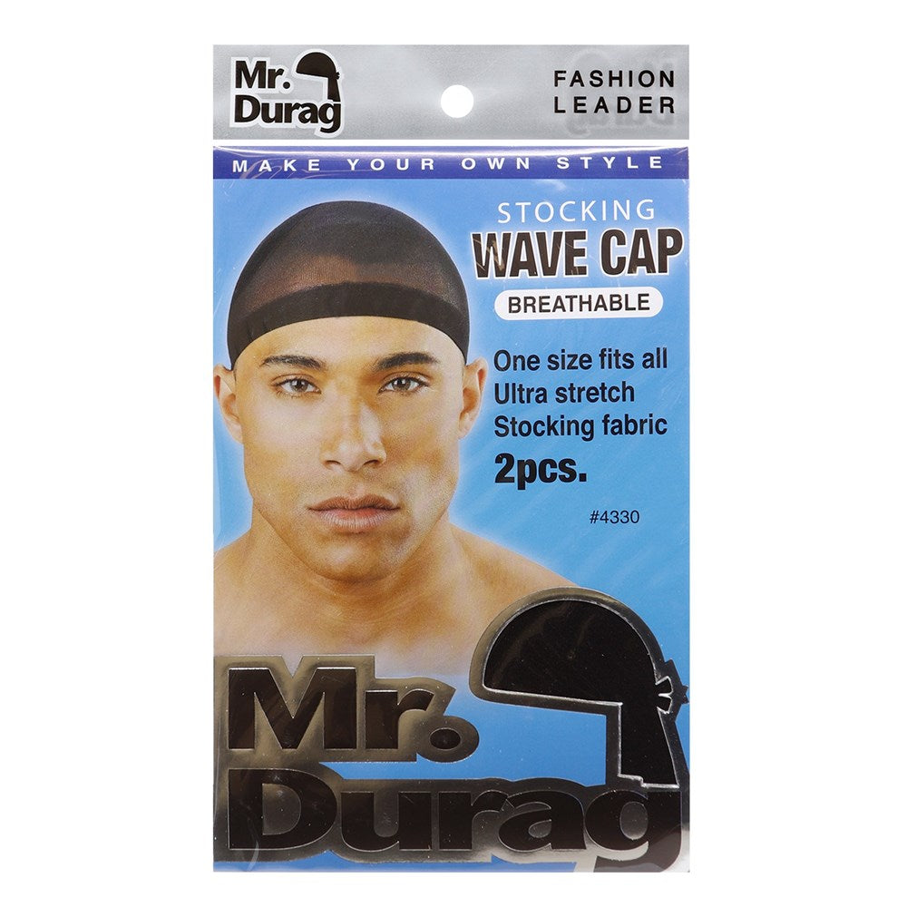 ANNIE Mr. Durag Stocking Wave Cap Black Carton of 12