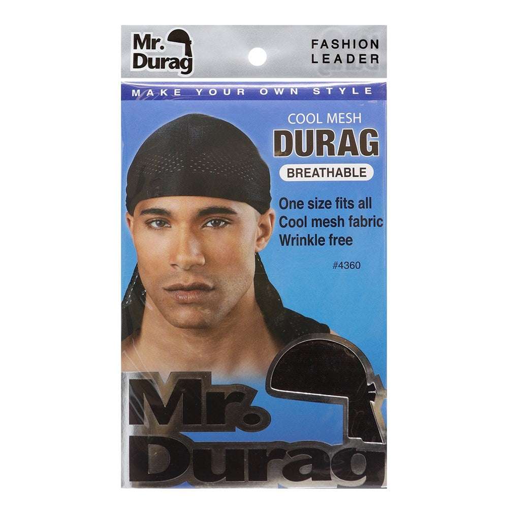 ANNIE Mr. Durag Cool Mesh Durag Black Carton of 12