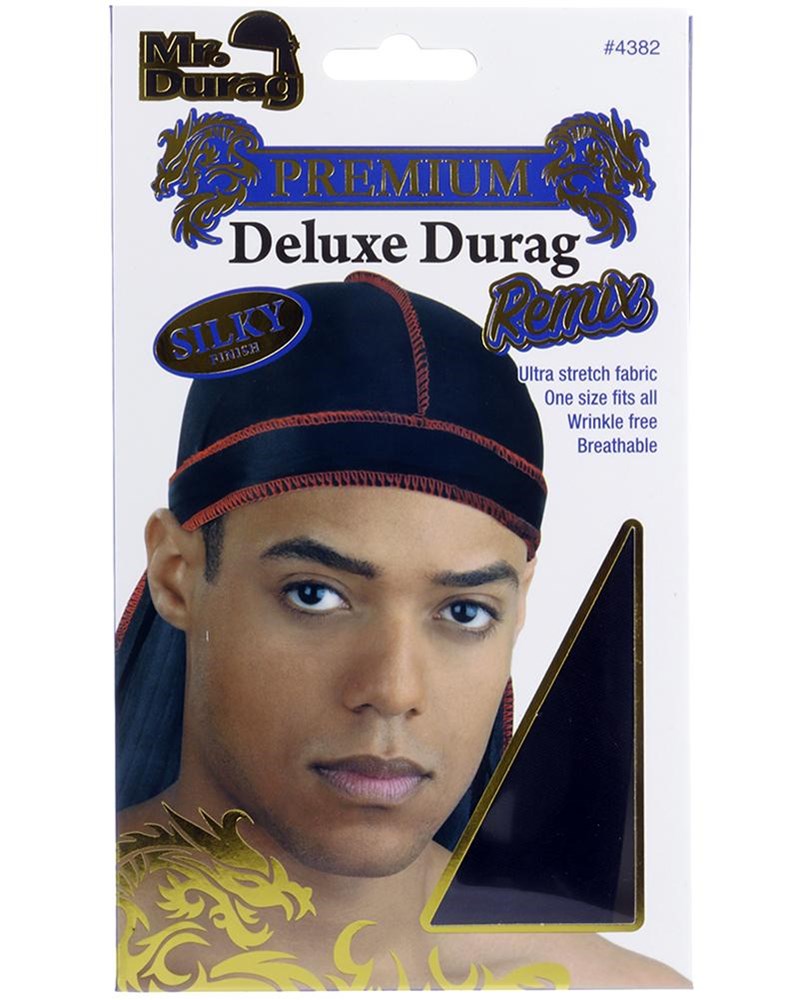 ANNIE Mr. Durag Premium Silky Durag Black Carton of 12