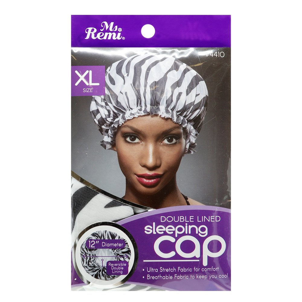 ANNIE Double Lined Sleeping Cap [X-Large] Zebra Carton of 12