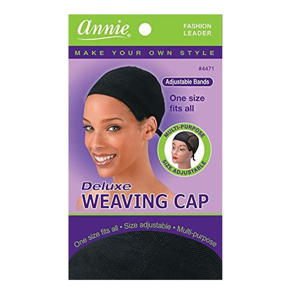 ANNIE Deluxe Weaving Cap Black Regular Carton of 12