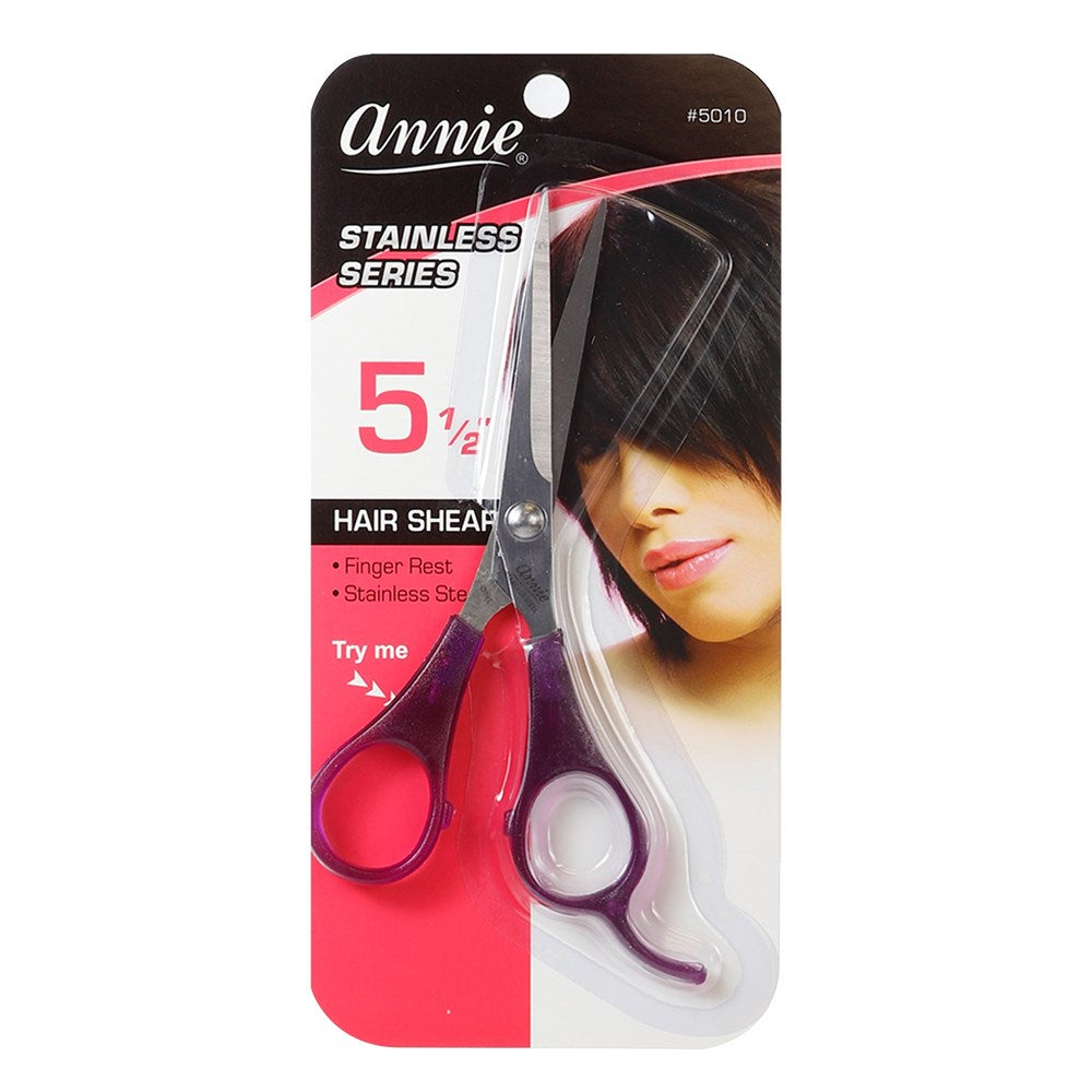 ANNIE Stainless Series Hair Shear 5 1/2inch Assorted