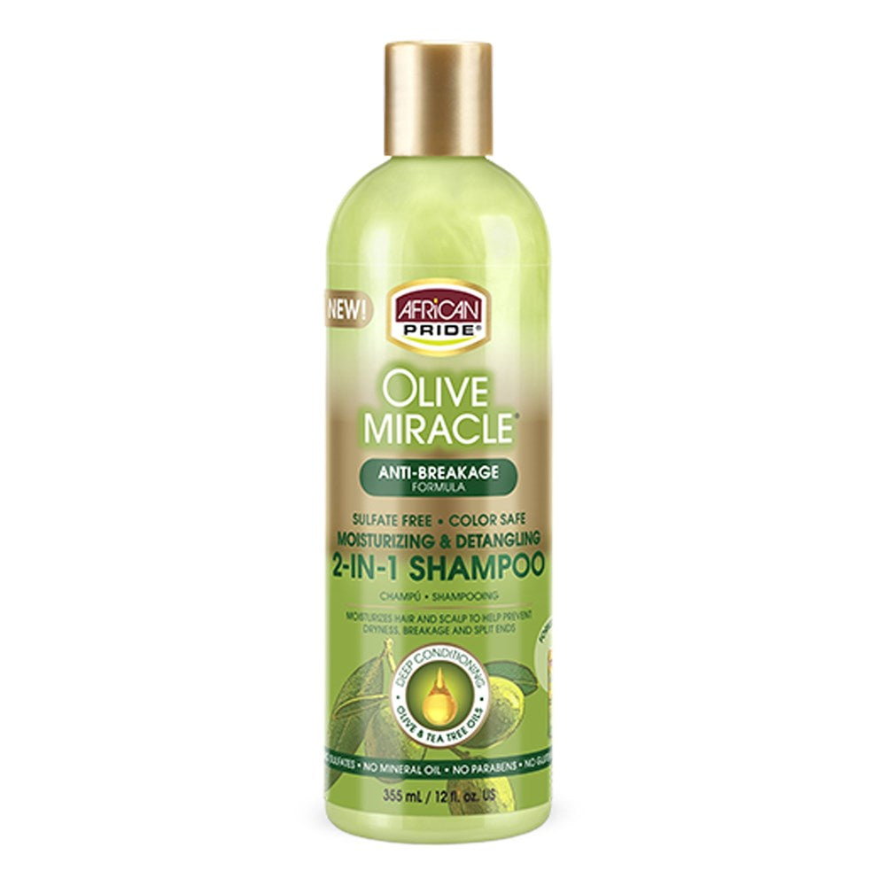 AFRICAN PRIDE Olive Miracle 2-In-1 Shampoo & Conditioner