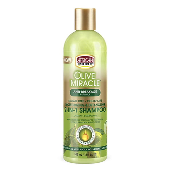 AFRICAN PRIDE Olive Miracle 2-In-1 Shampoo & Conditioner