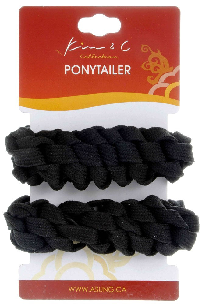 KIM & C 2pcs Braided Ponytail Holders