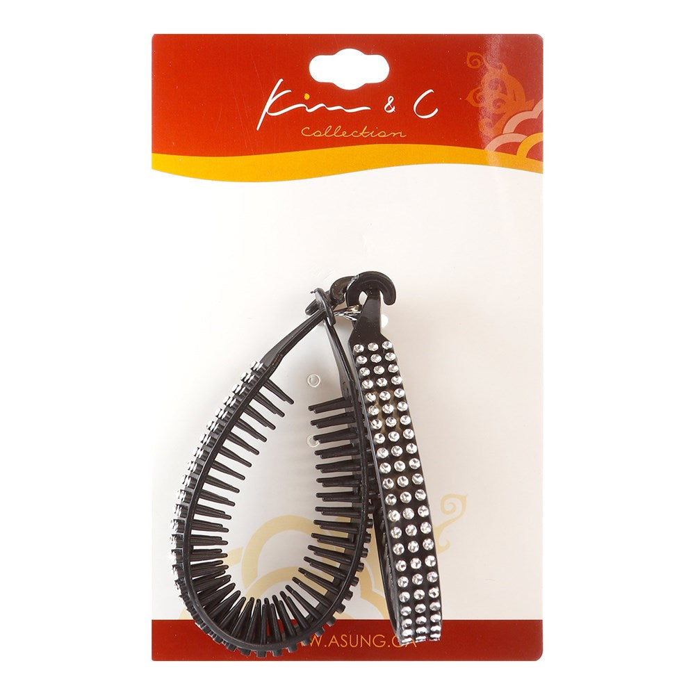 KIM & C 2pcs Stone Hair Comb Clip KIM & C 2pcs Stone Hair Comb Clip