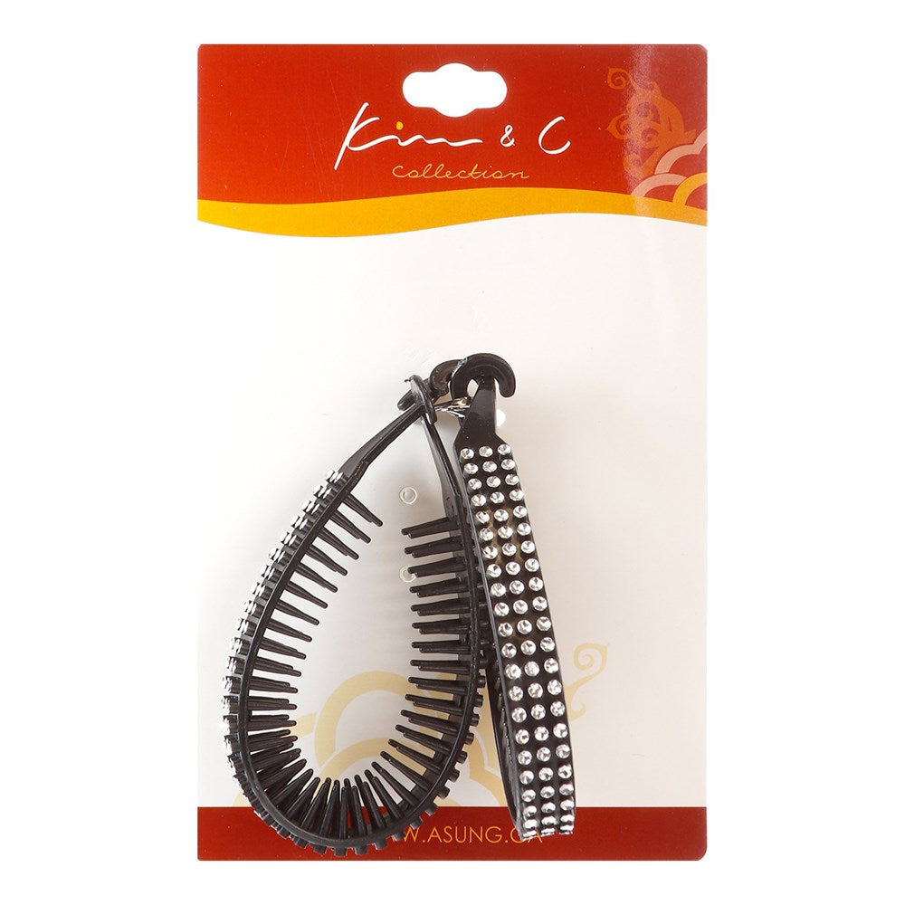 KIM & C 2pcs Flexible Comb Hair Clips