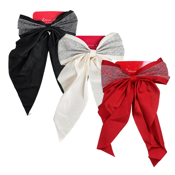 KIM & C Long Tail Bow Clip with Hotfix