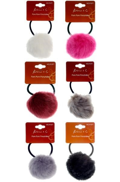 KIM & C Pom Pom Ponytailer Assorted