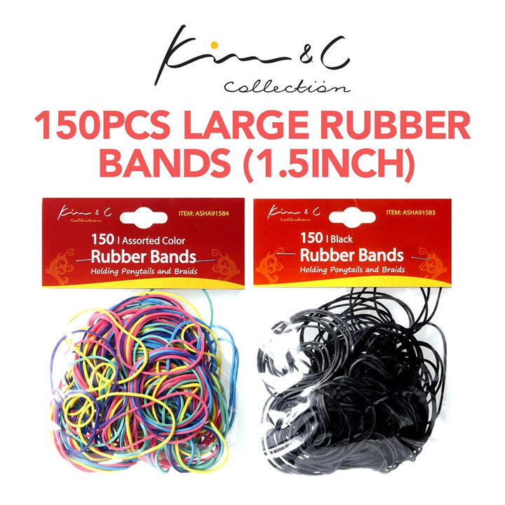 KIM & C 150pcs Large Rubber Bands (1.5inch) KIM & C 150pcs Large Rubber Bands (1.5inch)