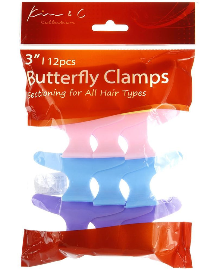 KIM & C 12pcs Butterfly Clamps (3inch)