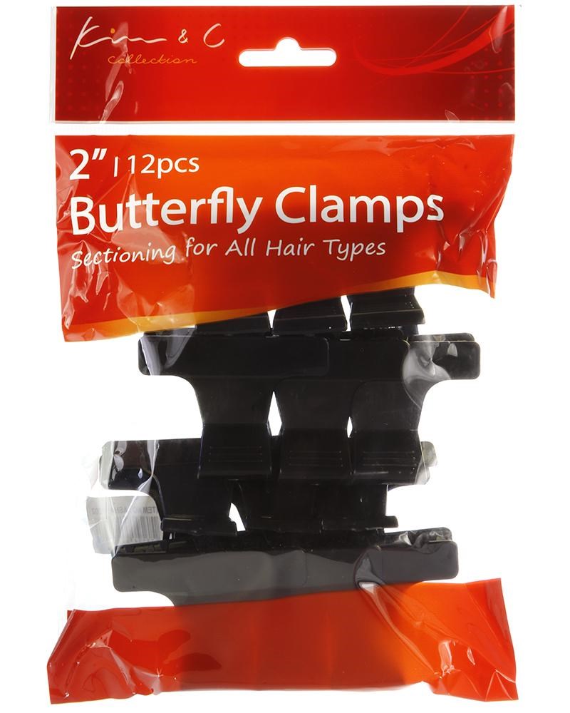 KIM & C 12pcs Butterfly Clamps (2inch)