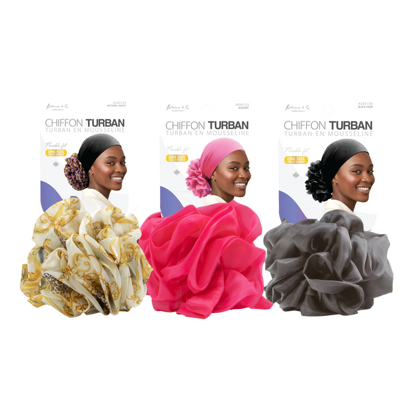 Kim & C Premium chiffon Turban