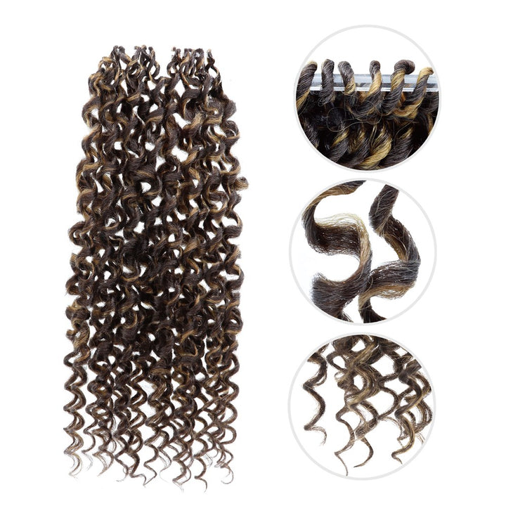 CLIMAX PRE-LOOPED CROCHET BRAID-Spring Curl 14"