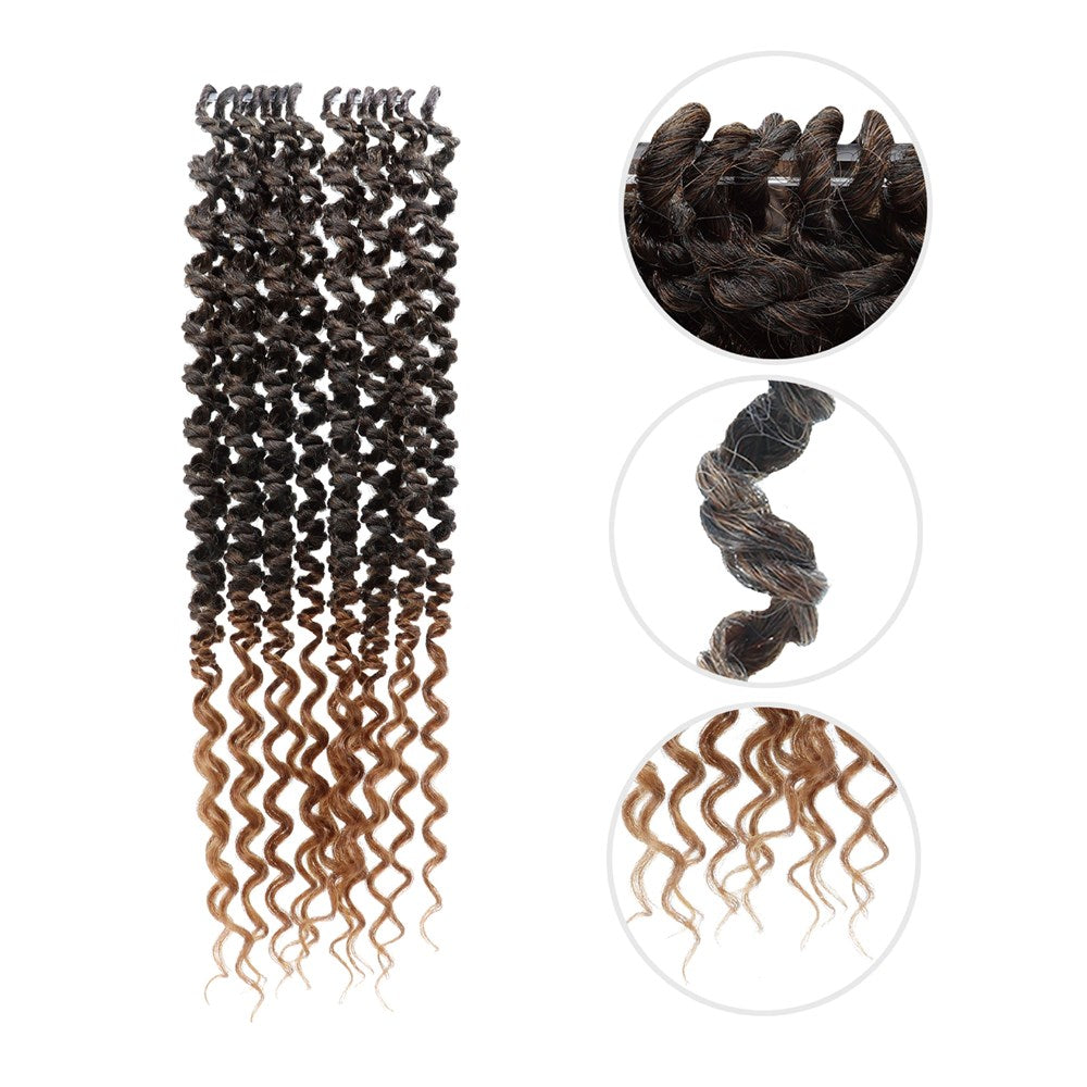 CLIMAX PRE-LOOPED CROCHET BRAID-Double Deep Corkscrew 18"