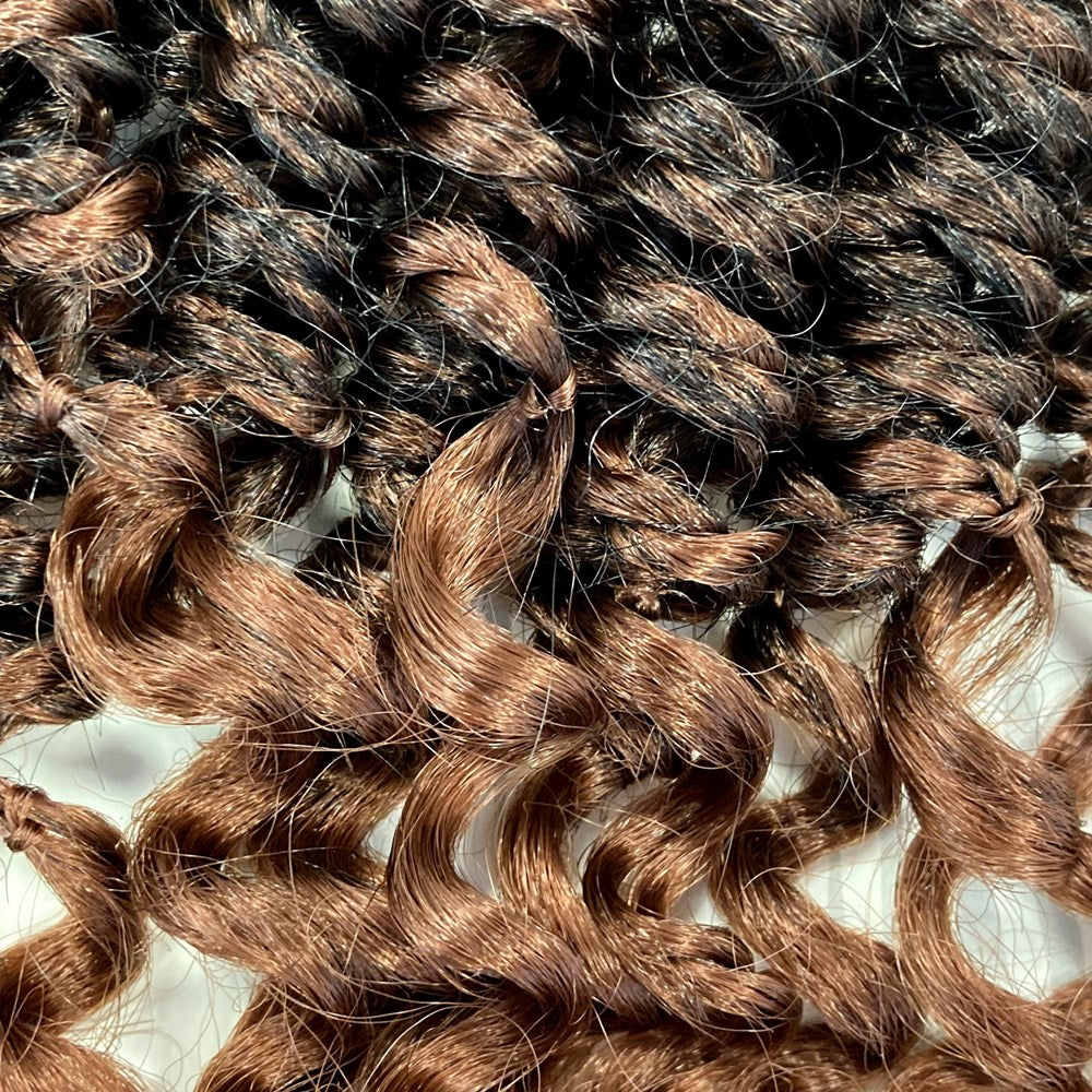 CLIMAX PRE-LOOPED CROCHET BRAID-Double Deep Corkscrew 18"