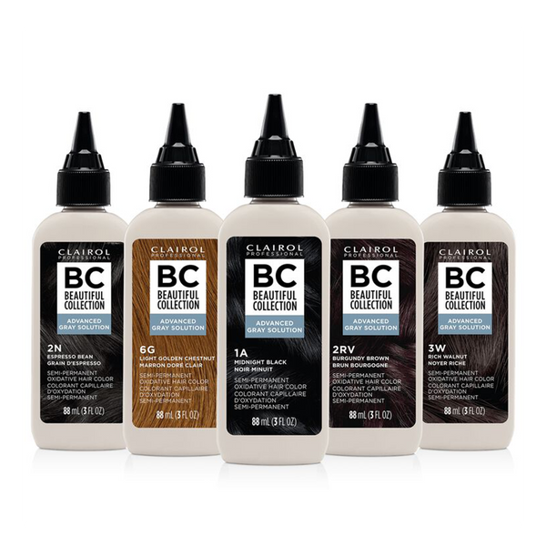 Beautiful Collection Advanced Gray Solution – Semi-Permanent Gray Blending Hair Color (3oz)