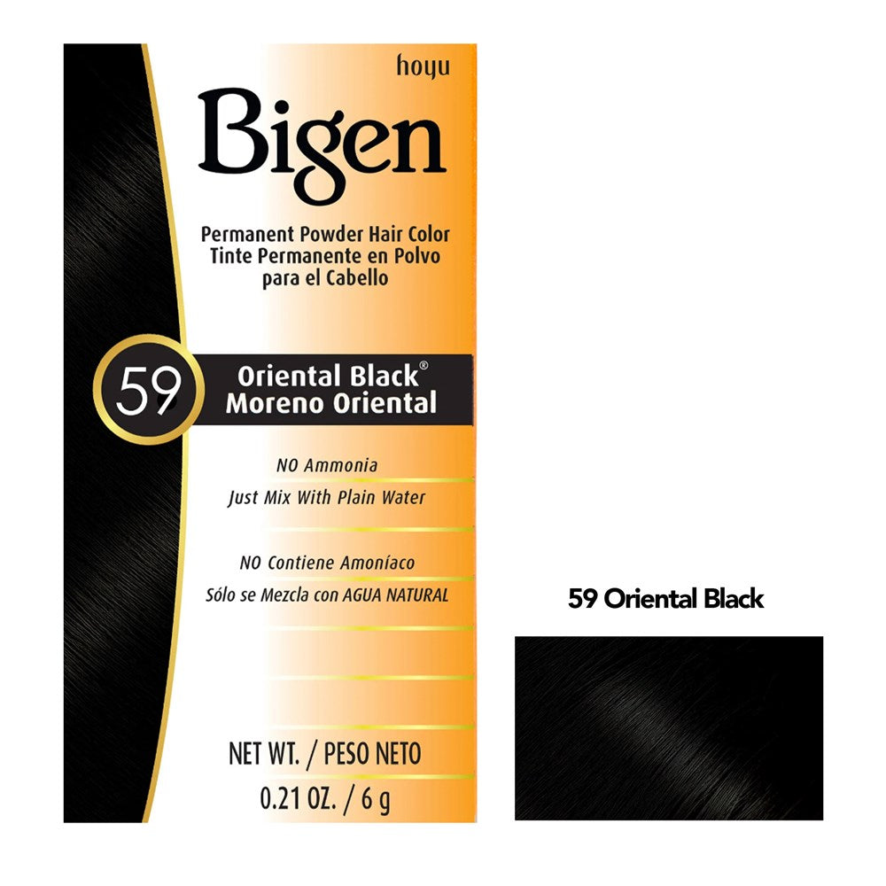 BIGEN Permanent Powder Hair Color 59 Oriental Black