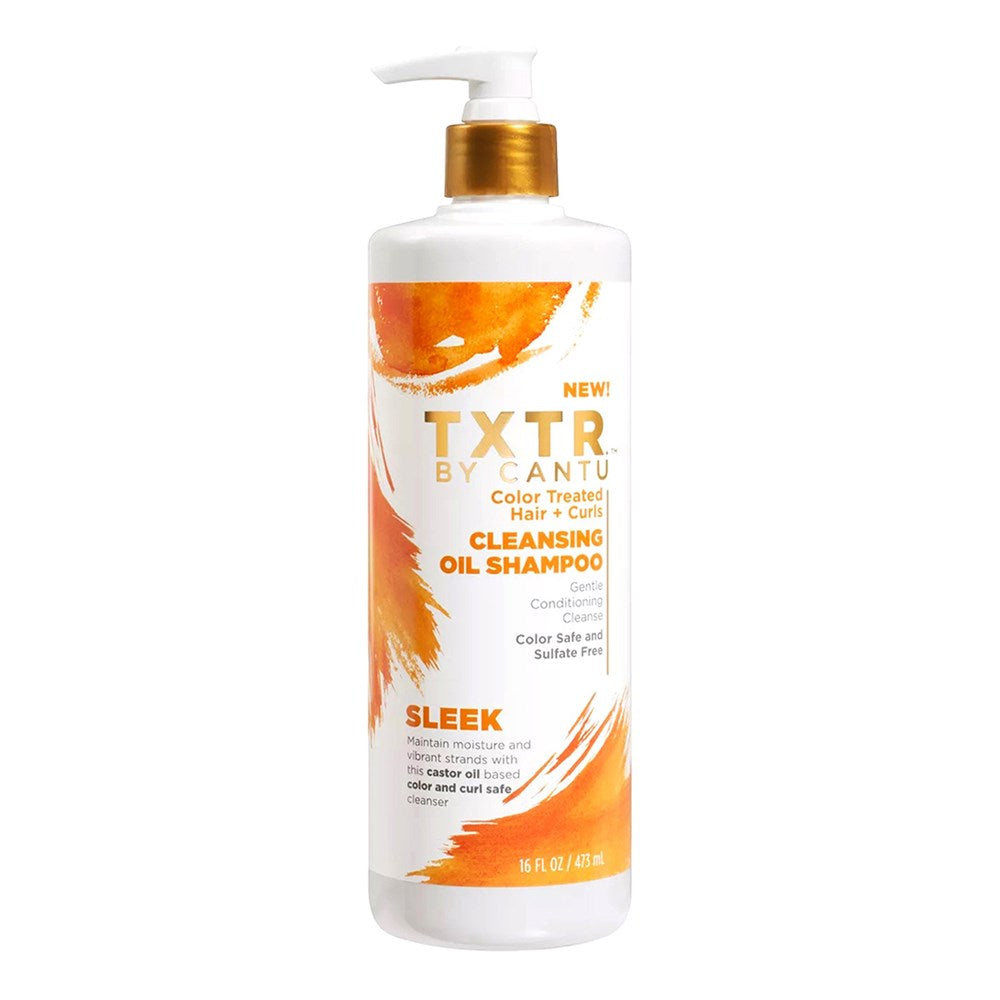 CANTU TXTR. Color Treated Hair + Curls Cleansing Oil Shampoo