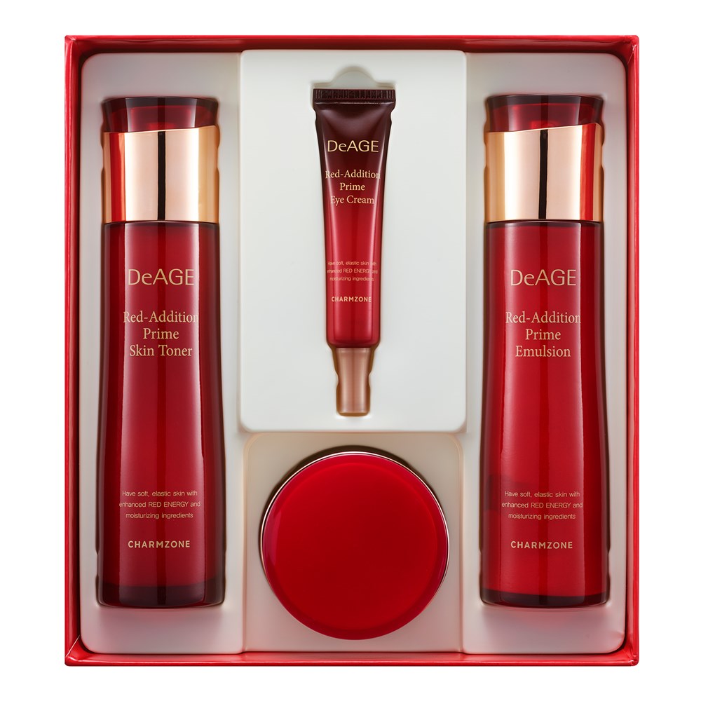 CHARMZONE DeAge Red-Addition PRIME 3 Kind Set + Eye Cream