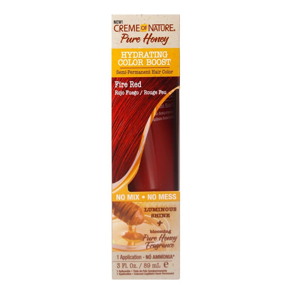 CREME OF NATURE Pure Honey Hydrating Color Boost Fire Red